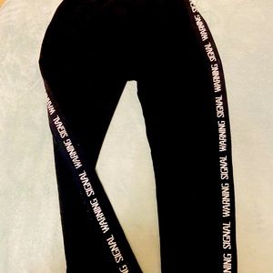 COPY - Zara WARNING SIGNAL pajama pants